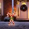 Set of 2 35.5"H Lighted Christmas Candy Cane Outdoor Décor with 60 Warm White LED Lights